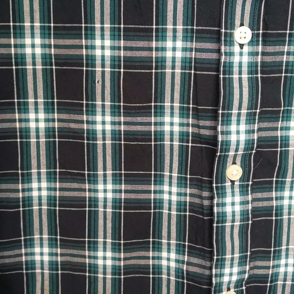 Banana Republic Soft Wash Standard Fit Plaid Button Down Shirt - Large
